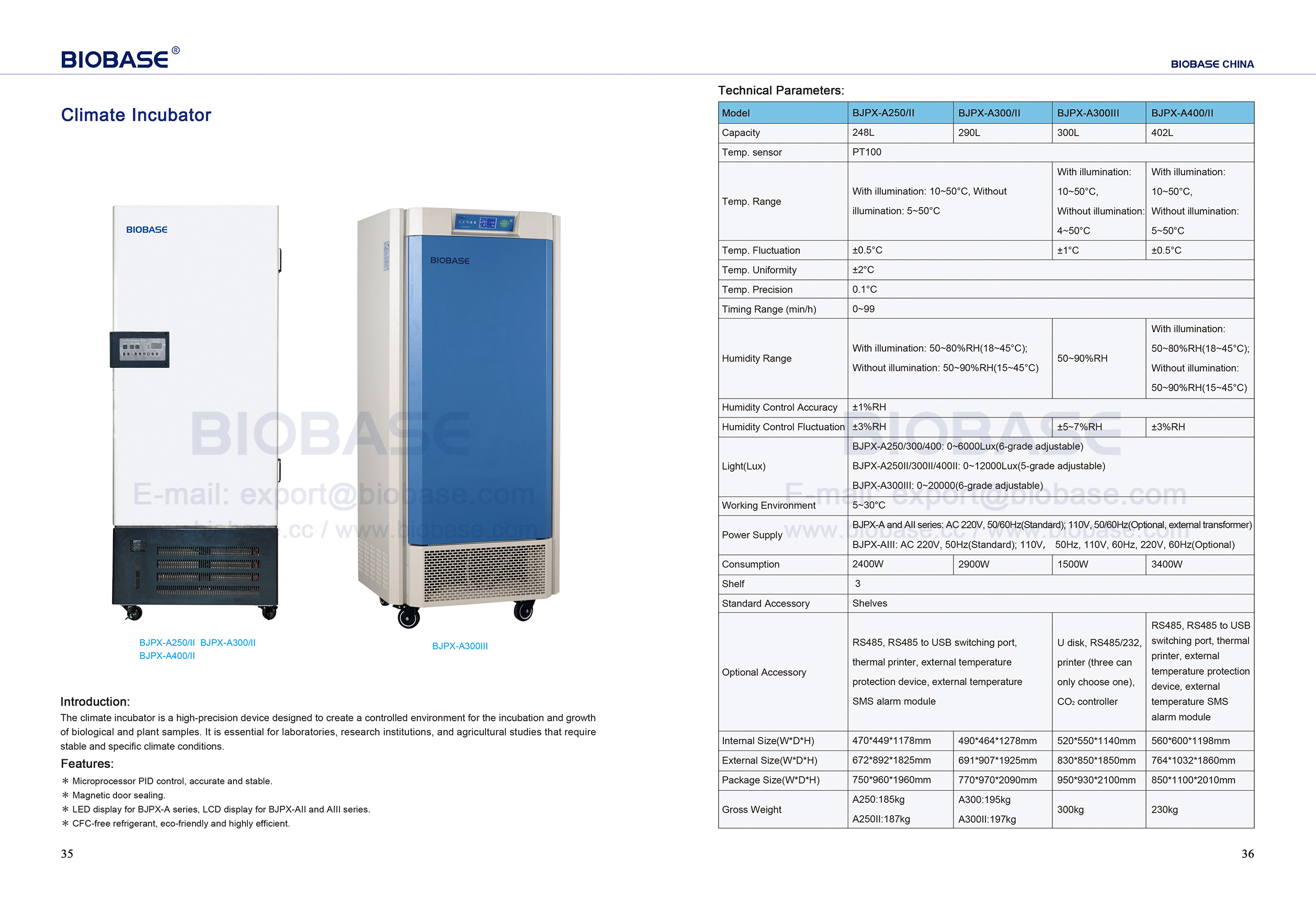 35-36 Climate Incubator 35-36気候インキュベーター