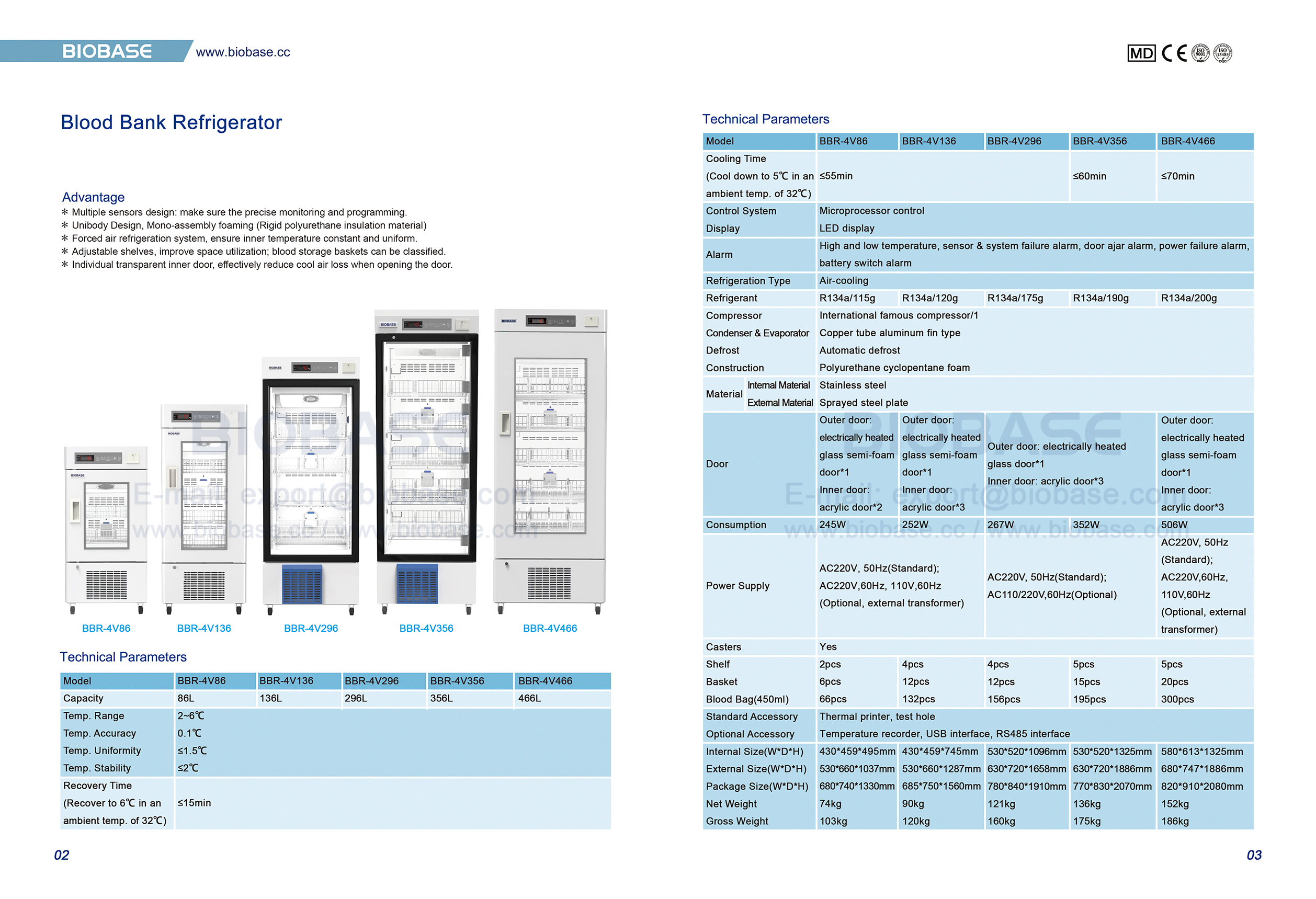 2-3ブラッドバンク冷蔵庫